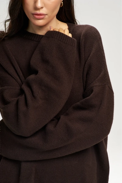 Джемпер меринос Erist store, цвет: коричневый, НФ-00003109 купить онлайн