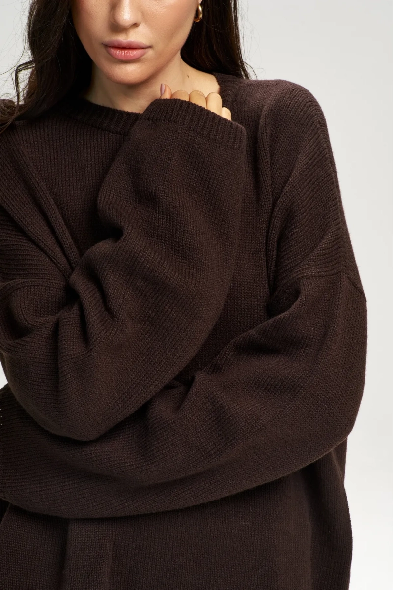 Джемпер меринос Erist store, цвет: коричневый, НФ-00003109 купить онлайн