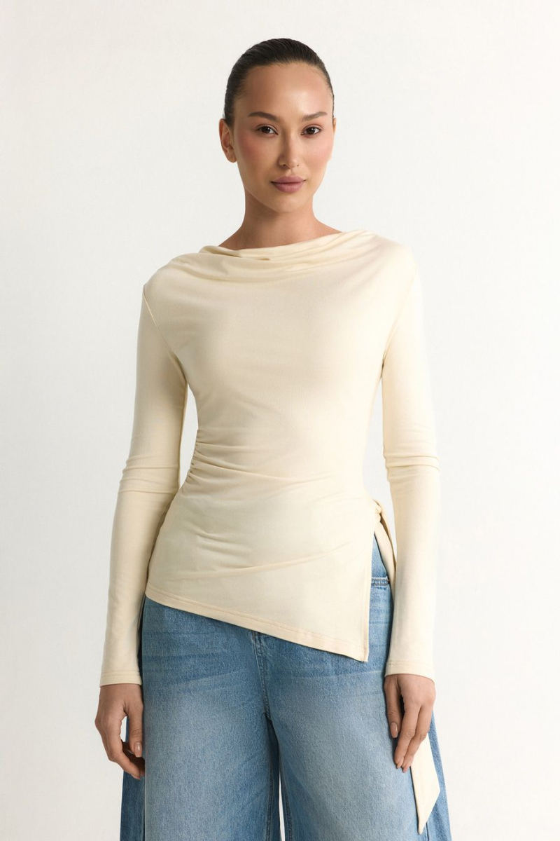 Лонгслив из смесовой вискозы