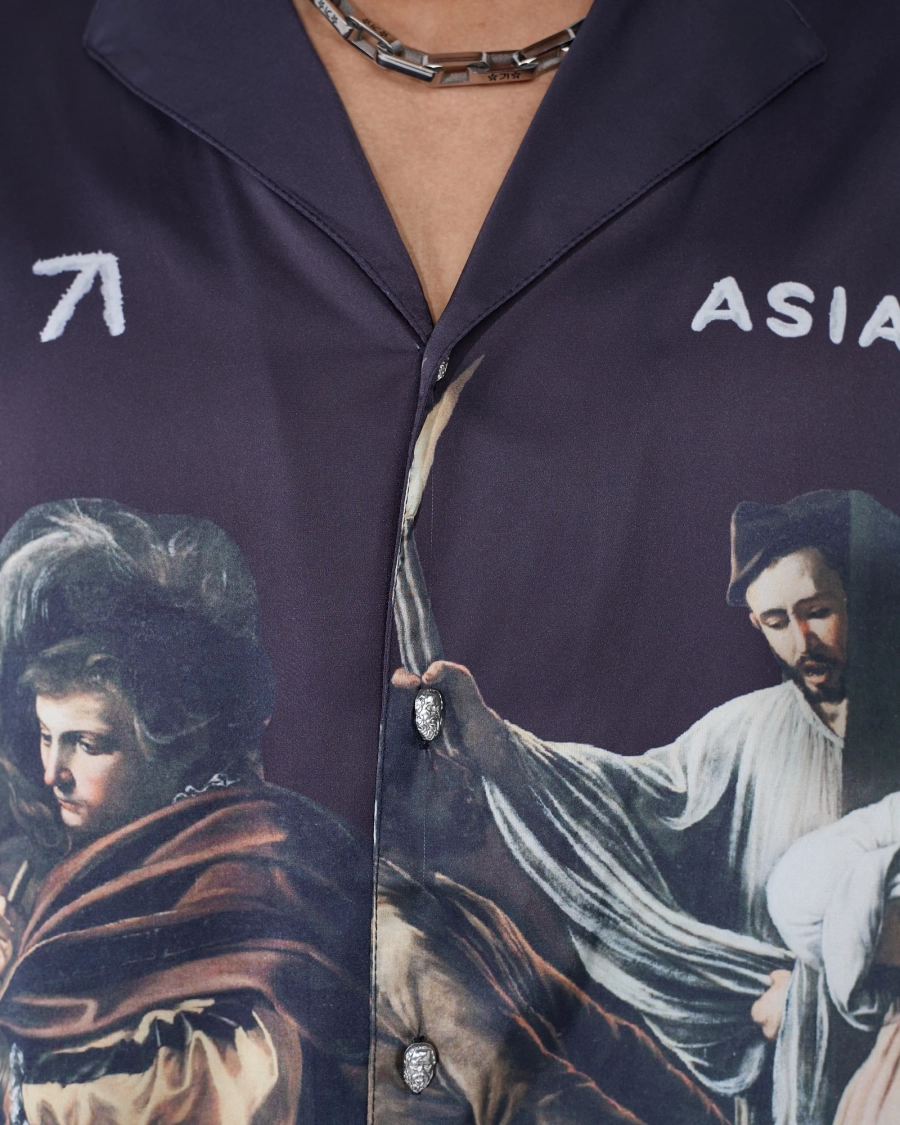 Рубашка с принтом ASIA ST 71, цвет: Черный, Ast71.AU-shirt-mercy-bl купить онлайн