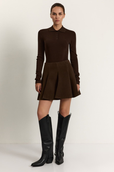 Юбка из экозамши