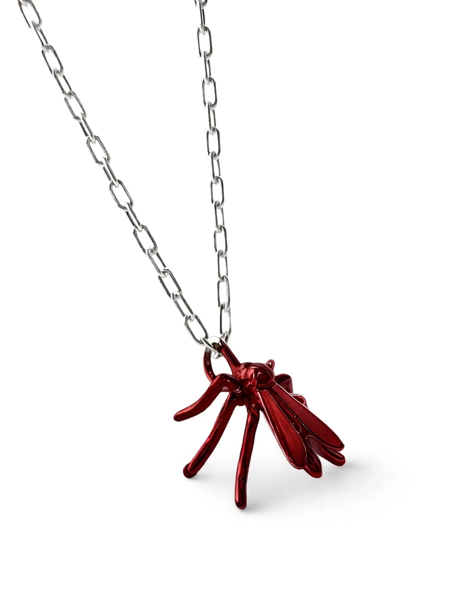 Серебряная подвеска «Влюбленный Василий» SBLESKOM, цвет: темно-красный, 122239 купить онлайн