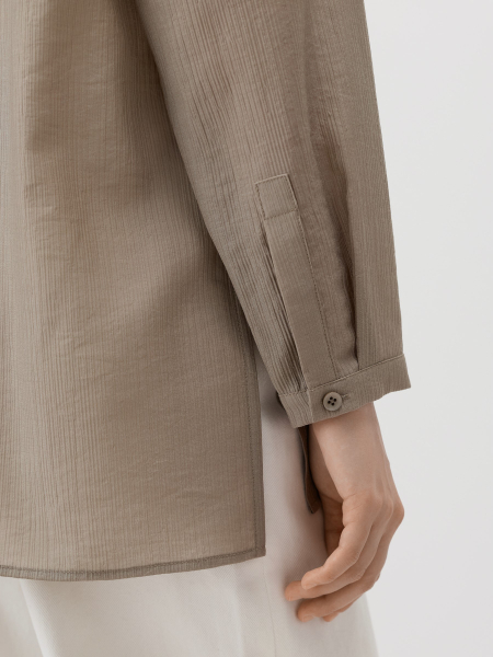 Удлиненная рубашка Conso, цвет: оливковый, PR 260446 - оливковый купить онлайн