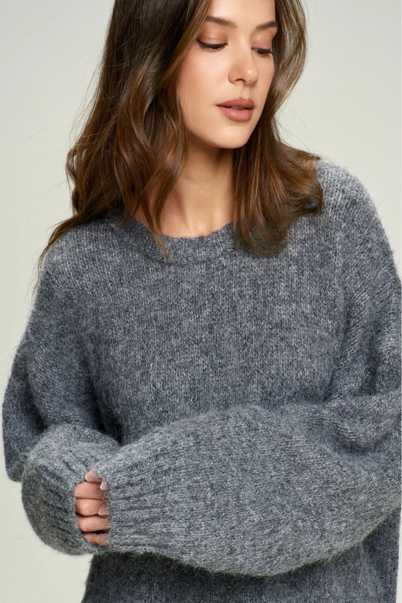 Джемпер Oversized из смесовой шерсти Grey Erist store, цвет: серый, НФ-00002932 купить онлайн