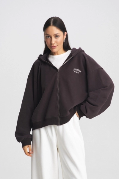 Худи ZIP Brown