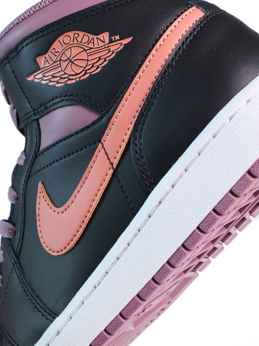 Кроссовки мужские Jordan 1 Mid SE "Black Sky J Mauve" NKDADDYS SNEAKERS, цвет: Чёрный FB9911-008 купить онлайн