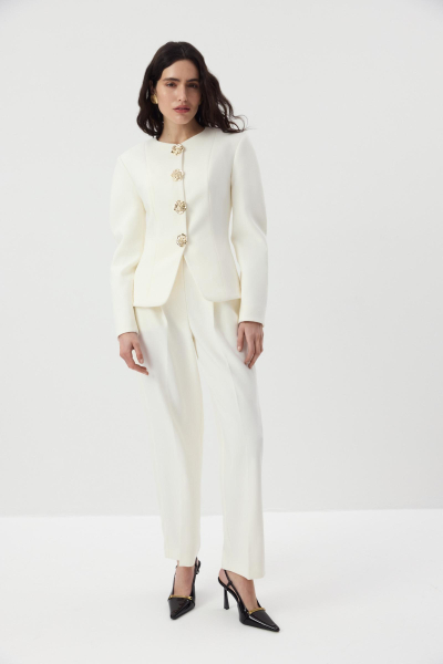 Брюки О-силуэта Charmstore, цвет: молочный, 101-461103-111 купить онлайн