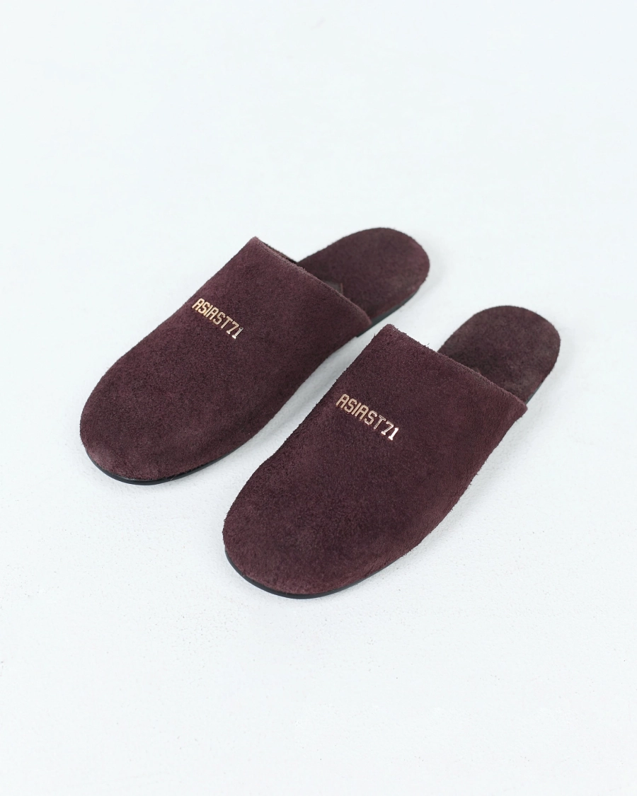 Слиперы из замши ASIA ST 71, цвет: коричневый Ast71.slipper-br | новая мужская коллекция купить онлайн