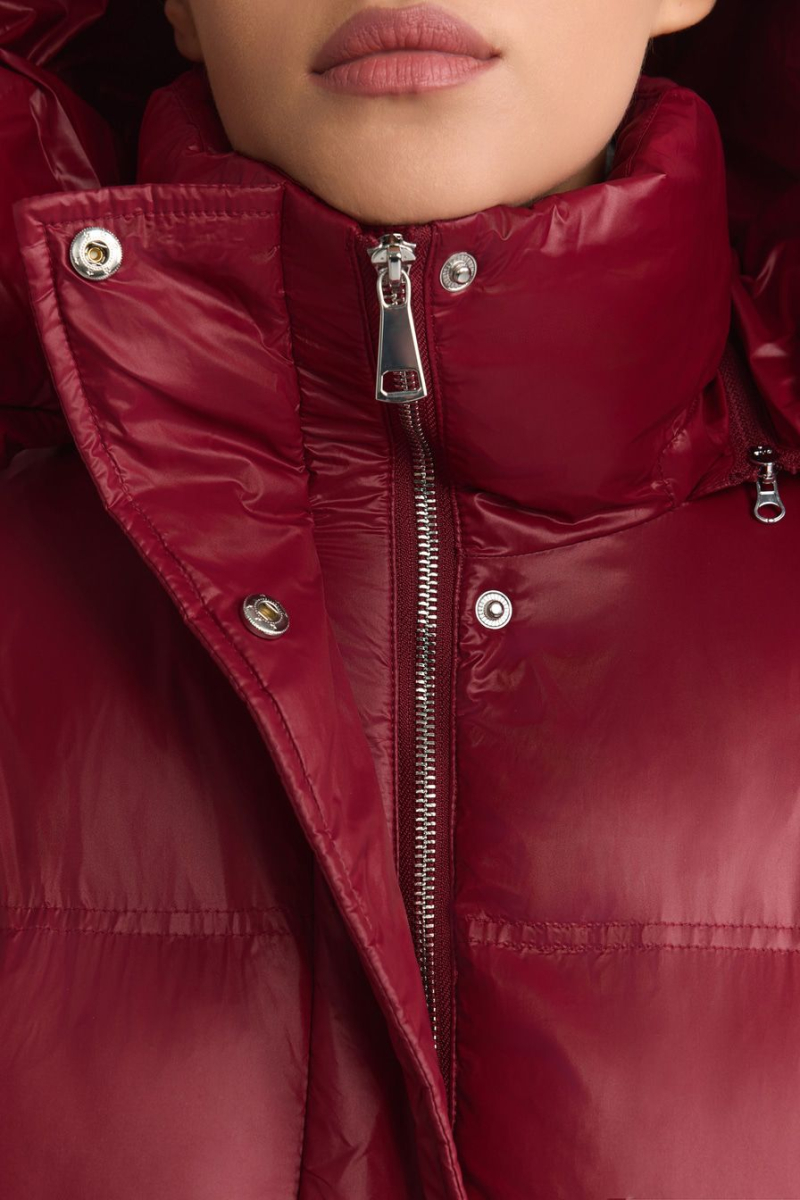 Пуховик с капюшоном TOPTOP, цвет: Бордовый, TTS.042.18556.330 купить онлайн