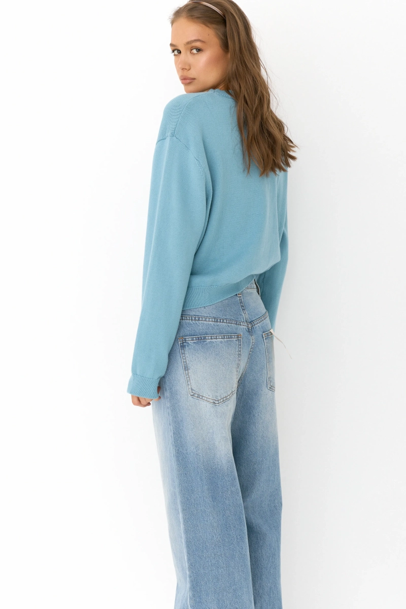 Свитер baby cotton Ricoco, цвет: Лазурный, 6088/3 купить онлайн