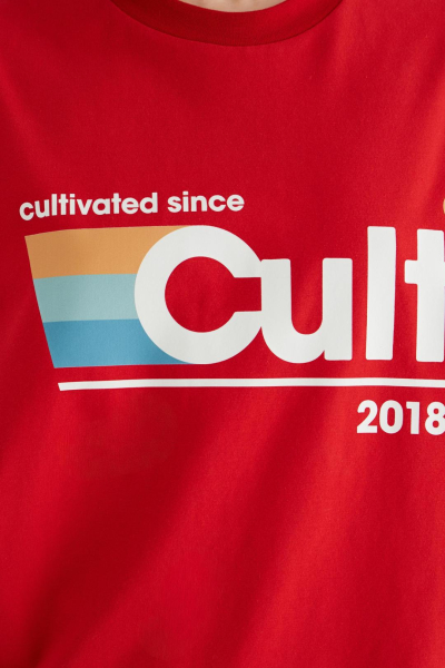 Футболка «Ретро» CULTBASE, цвет: красный,  купить онлайн