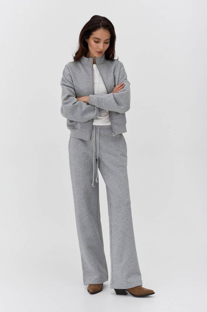 Брюки утепленные Ricoco, цвет: серый меланж, 6098/2 купить онлайн