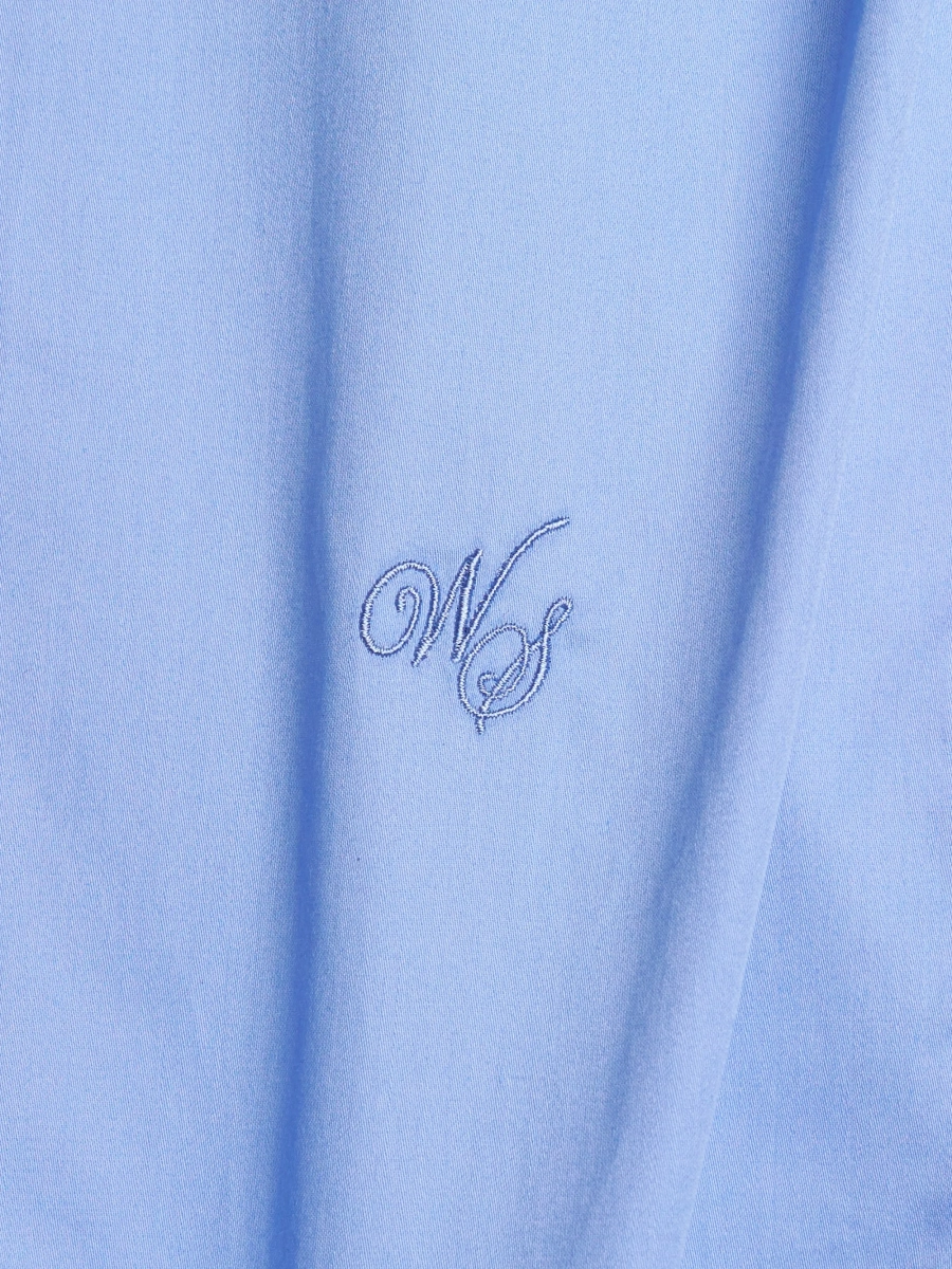 Классическая рубашка с вышивкой WALK OF SHAME, цвет: голубой, MSH002.1/PS26 купить онлайн