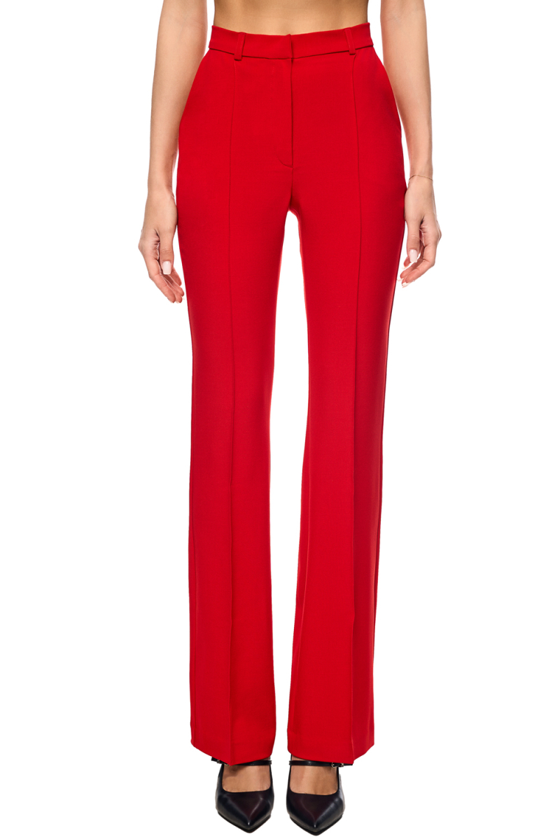 Брюки-клёш со стрелками SODAMODA, цвет: красный, 14790 купить онлайн