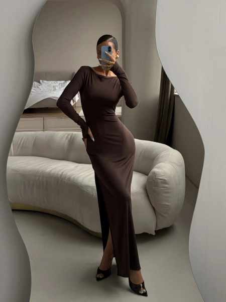 Платье "SHAPE" MIARTLAND, цвет: коричневый, НФ-00000126 купить онлайн