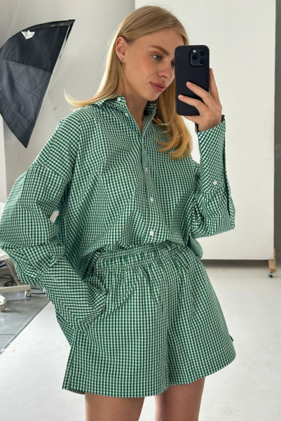 Шорты из хлопка GREEN Label .B, цвет: GREEN, Pt.13.4.2132.0525GRN купить онлайн