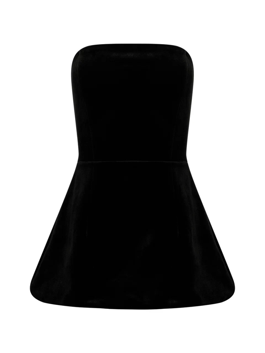 Блуза из бархата с баской VELVET, цвет: Черный, 00-00004699 купить онлайн