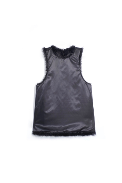 Трапеция из меха YOUR ANTIHERO, цвет: Черный,  купить онлайн