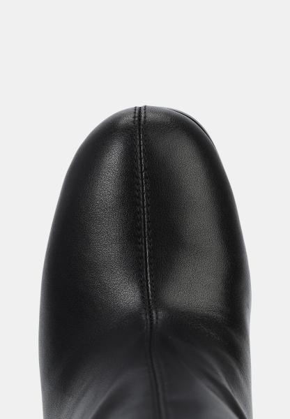 Сапоги на каблуке из натуральной кожи SBALO, цвет: Черный SHT86 купить онлайн