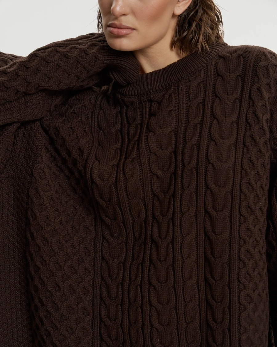 Свитер DEDULYA BROWN YONS, цвет: коричневый,  купить онлайн