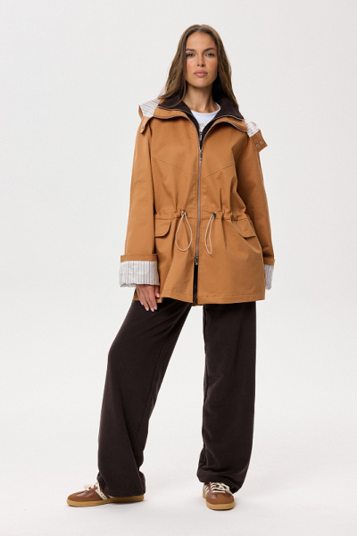 Парка с капюшоном ABDA, цвет: карамель, 832513403640 купить онлайн