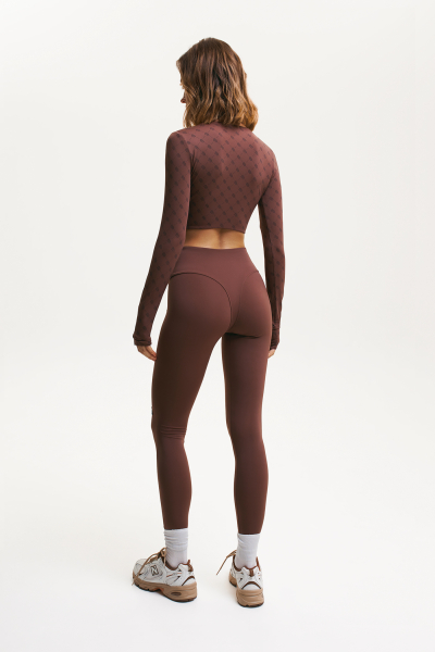 Легинсы без пояса LABEL .B & TOUSSUN Label .B, цвет: коричневые,  купить онлайн