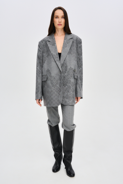 Пиджак объемный BAROQUE Label .B, цвет: grey, Jc.30.5.02.1224GR со скидкой купить онлайн