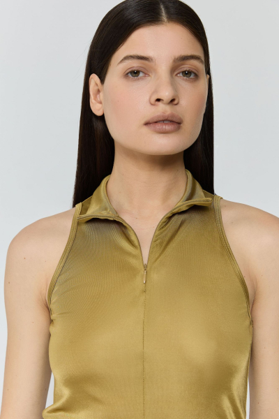 Топ халтер с молнией AROUND, цвет: золото, 269_64V01 купить онлайн