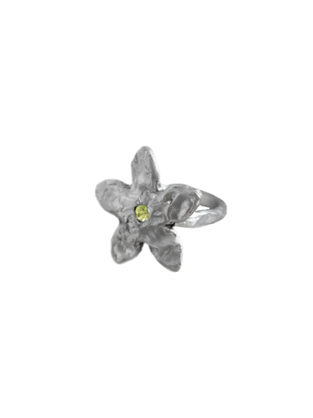 Кольцо Ring "Flower Blossom" olive