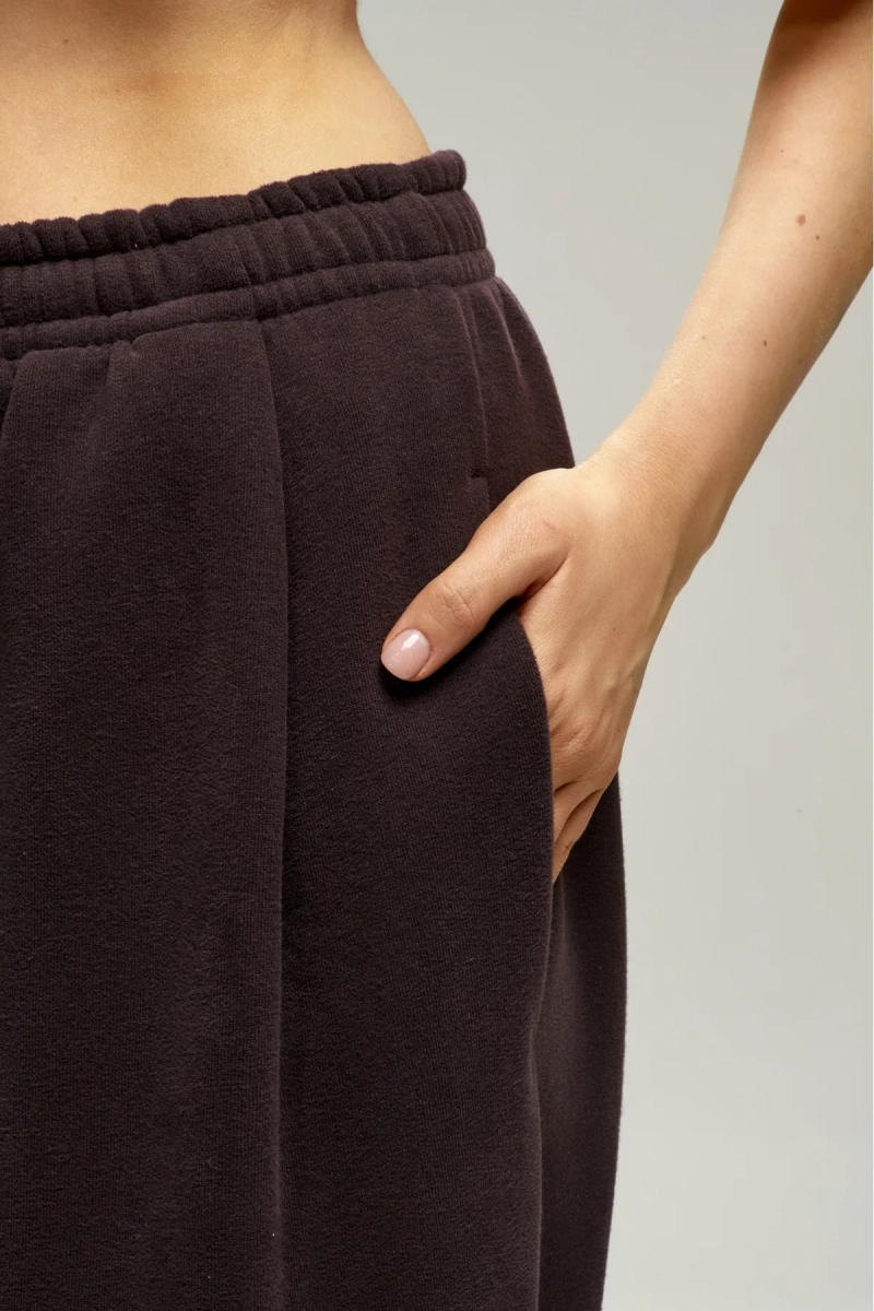 Брюки с начесом Brown Erist store, цвет: коричневый, НФ-00003019 купить онлайн