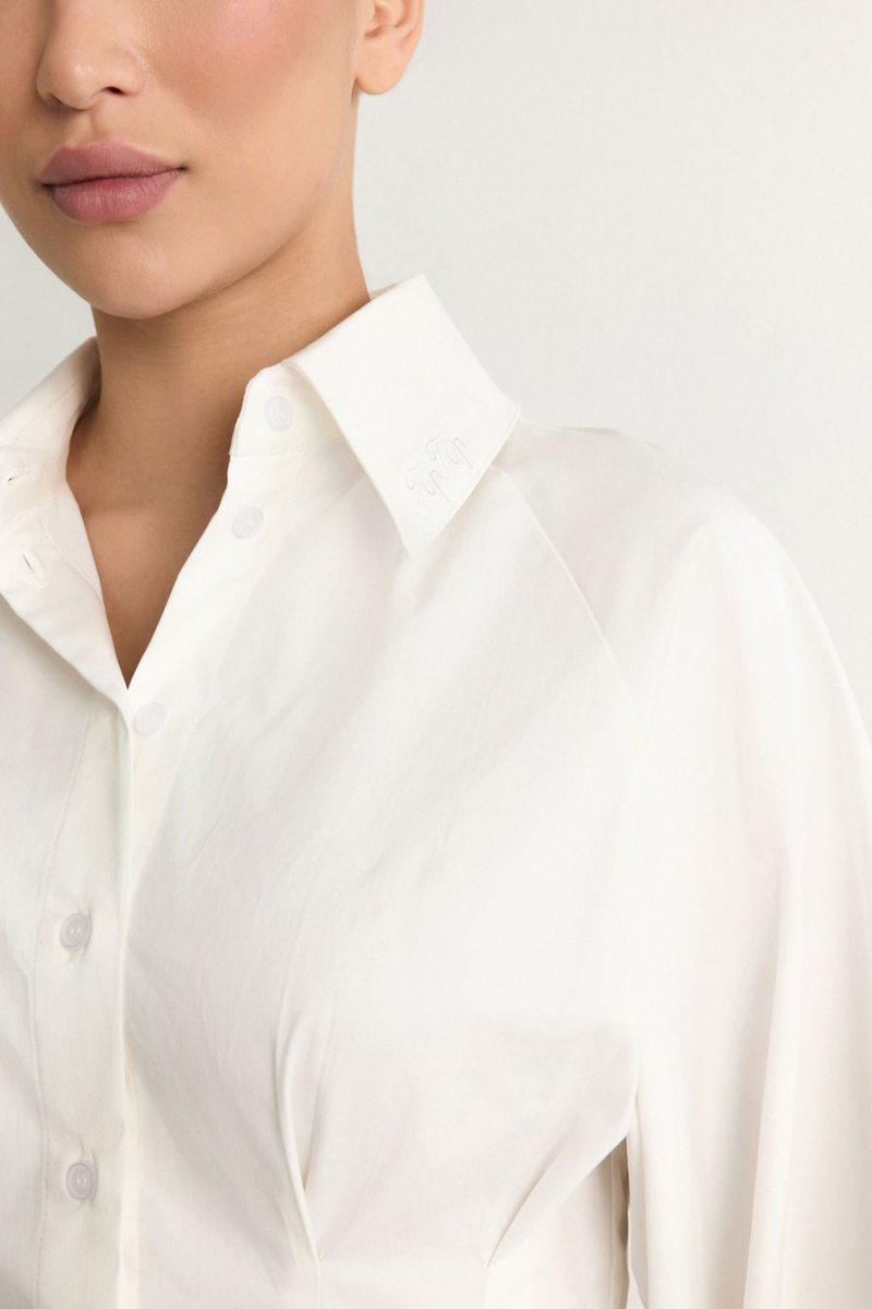 Платье из смесового хлопка TOPTOP, цвет: белый, TT.010.10818.100 купить онлайн