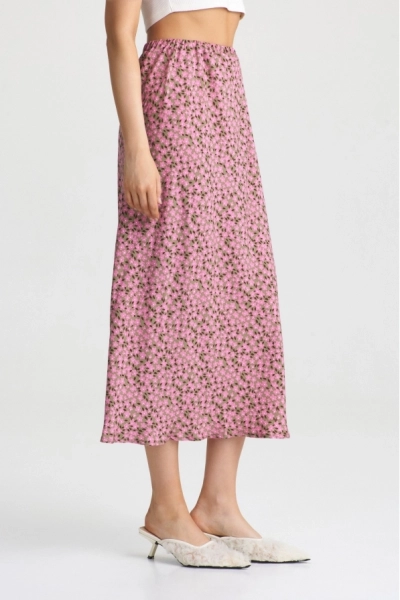 Юбка в цветочек Pink Erist store, цвет: розовый, НФ-00002012 купить онлайн