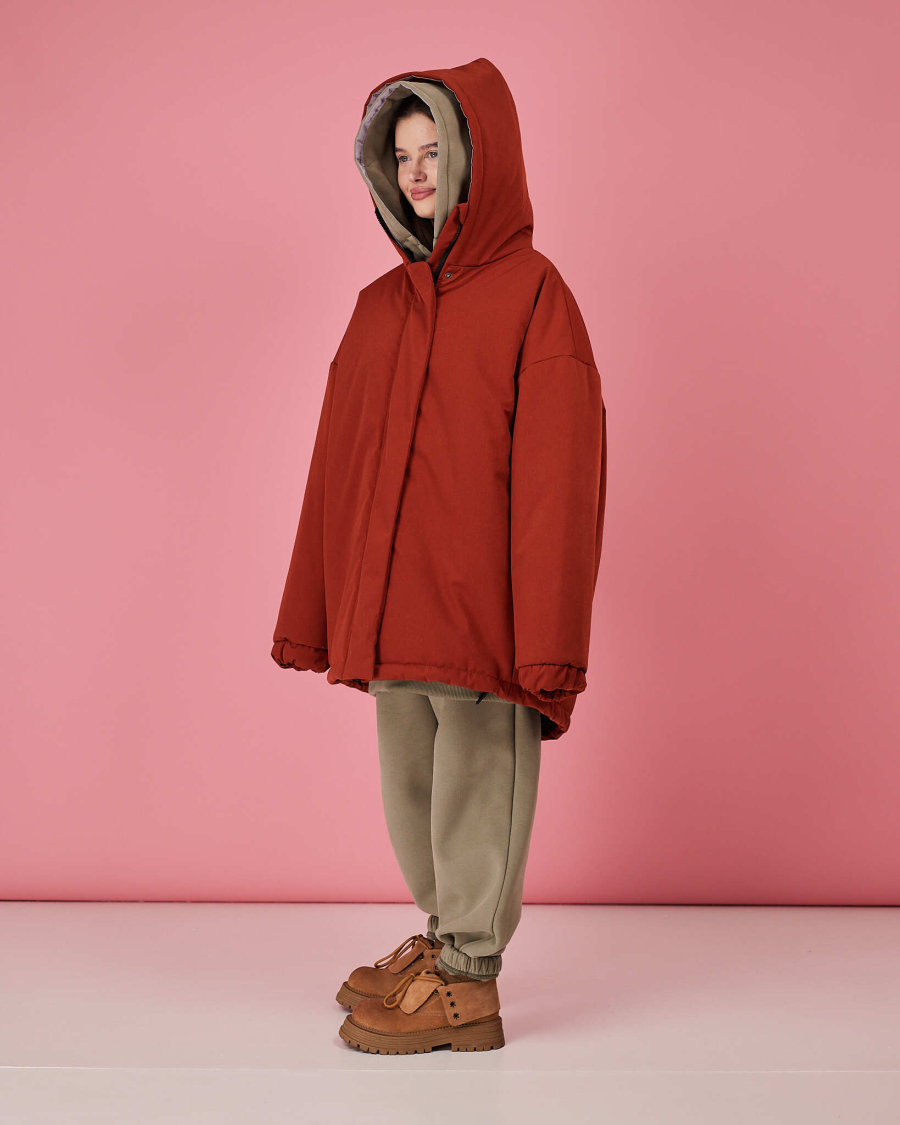 Бомбер махагон зима TABOO, цвет: махагон, Bmah купить онлайн