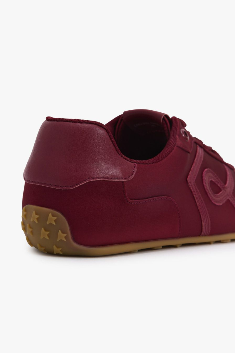 Кеды из текстиля и экокожи Lera Nena, цвет: Бордовый LNU.502.19459.330 купить онлайн