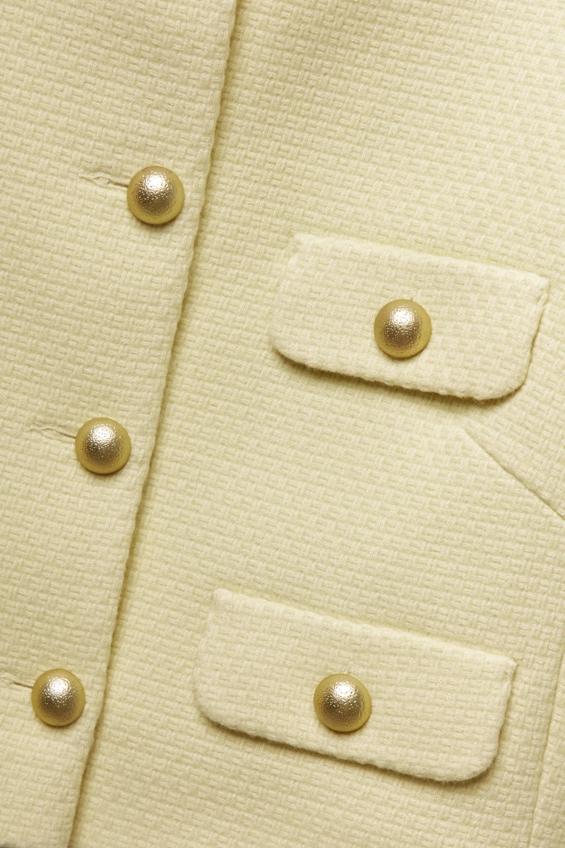 Жакет из утепленной фактурной ткани REFERT, цвет: Сливочный, 04-4189/1-2511 купить онлайн