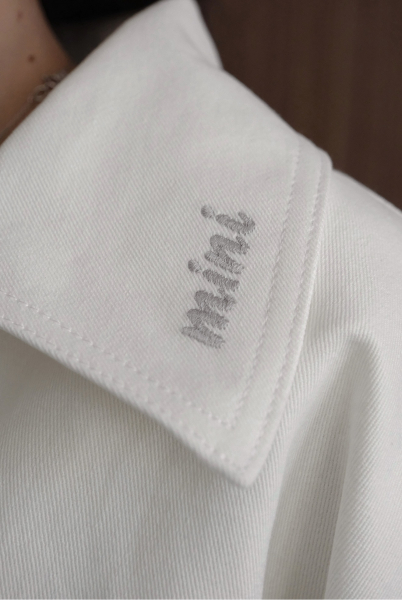 Рубашка оверсайз "Небо" Мини, цвет: молочный, НФ-00000501 купить онлайн