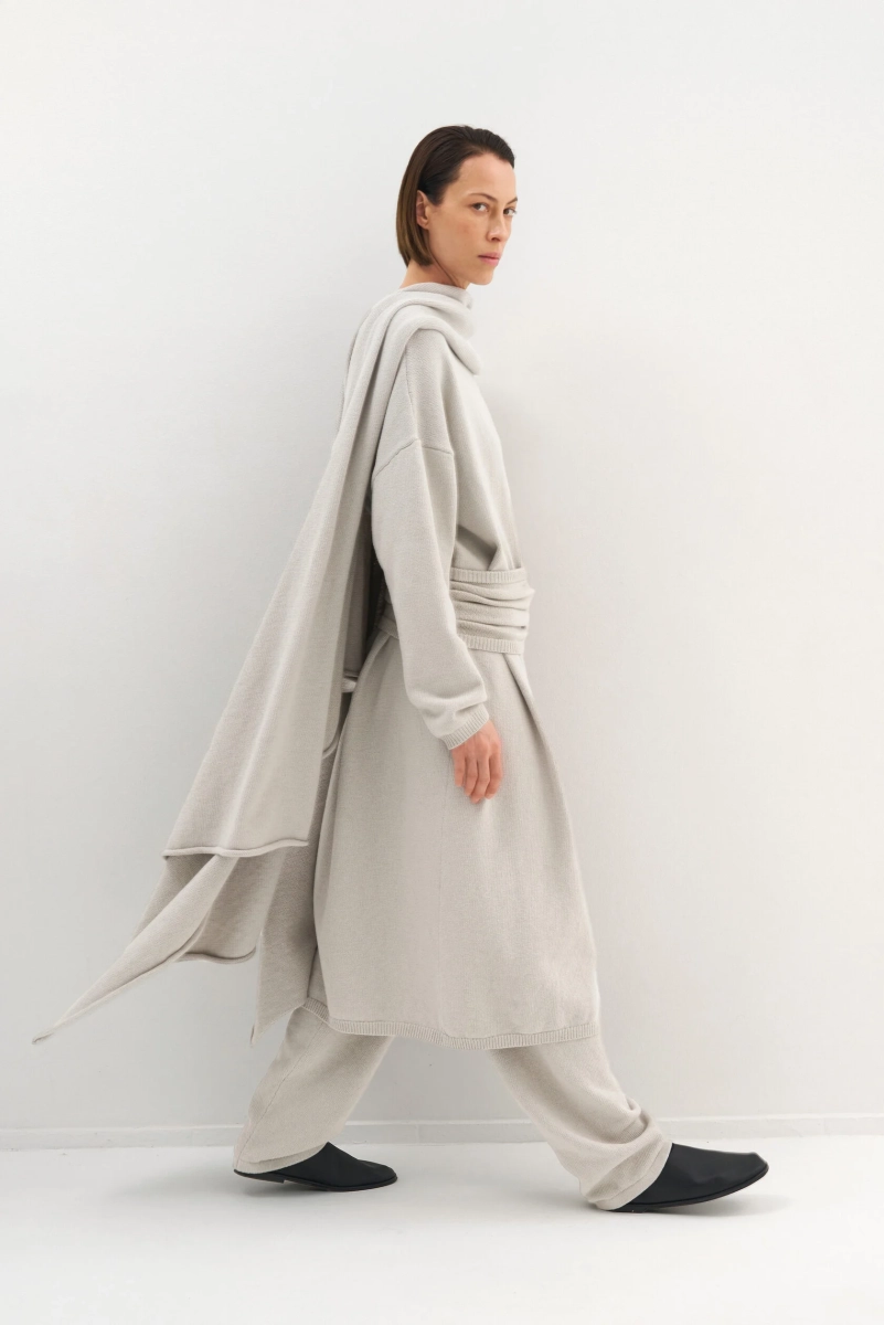 Пояс ОТО Mankova, цвет: серый SS26-017 купить онлайн