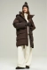 Пуховик удлиненный Brown Erist store, цвет: коричневый, НФ-00002830 купить онлайн