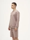 Свитшот из футера Walk Straight BUCHNER, цвет: бежевый SW0123001BG |новая коллекция купить онлайн