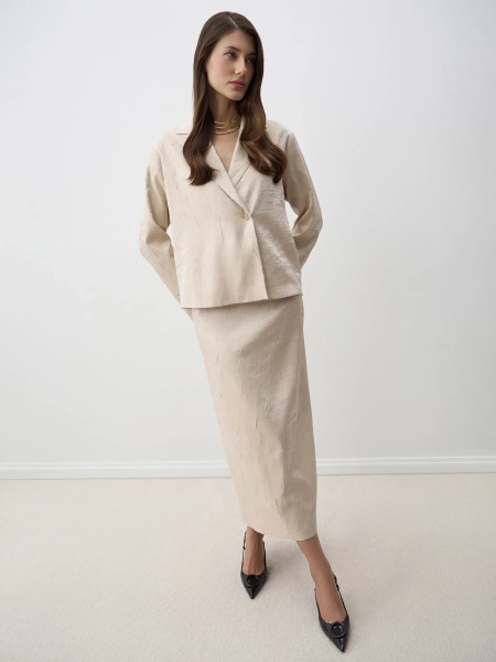 Юбка LIKA ANNA PEKUN, цвет: бежевый, 61.2576.110 купить онлайн