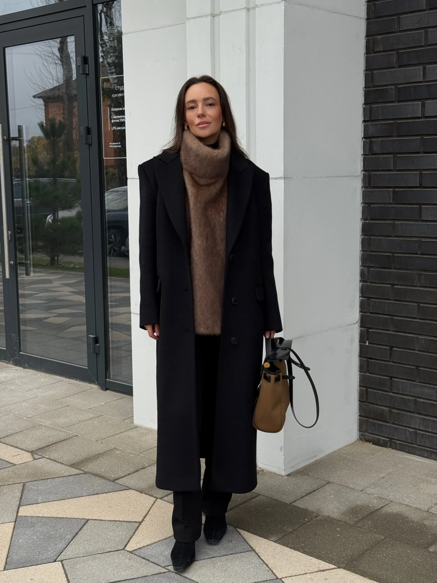 Манишка из эко-меха удлиненная VELVET, цвет: светло-коричневый 00-00005185 купить онлайн