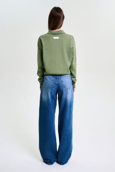 Джемпер-поло LIGHT GREEN Label .B, цвет: light green, Kn.45.3.1105LGRN купить онлайн