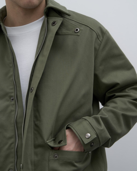 Ветровка-тренч Italian Cotton BUCHNER, цвет: хаки, CO0123008KH купить онлайн