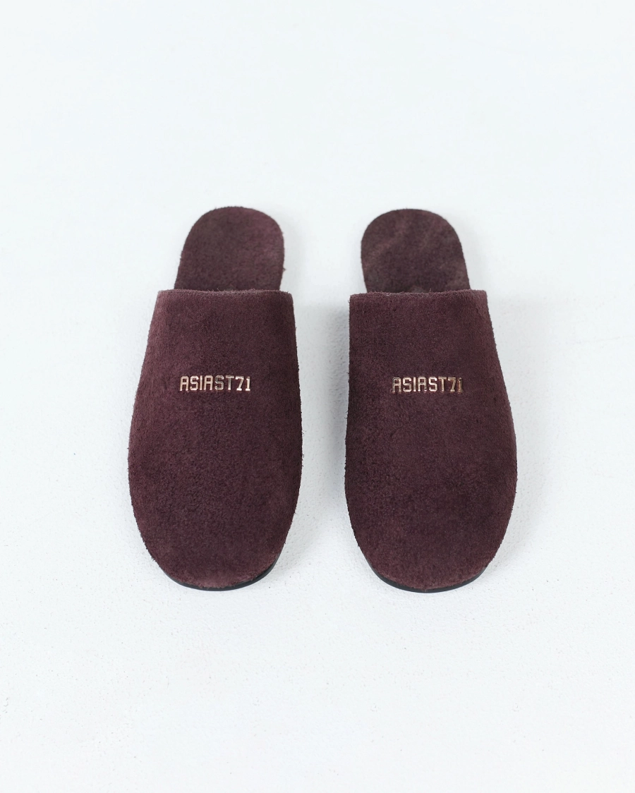 Слиперы из замши ASIA ST 71, цвет: коричневый Ast71.slipper-br | новая мужская коллекция купить онлайн