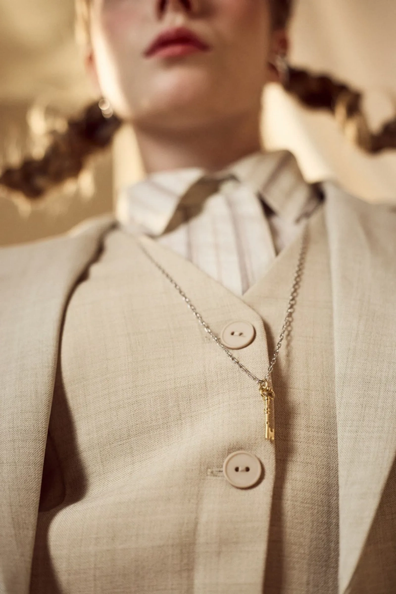 Серебряная подвеска «Счастья ключ» mini gold SBLESKOM, цвет: позолота, 22217 купить онлайн