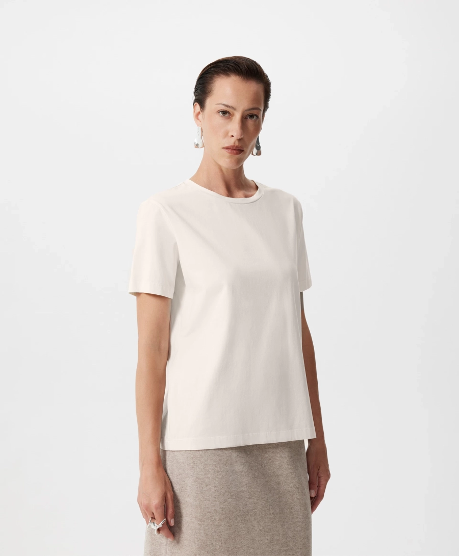 Футболка прямой свободной формы GLVR, цвет: молочный, 225G33GAC1201 купить онлайн