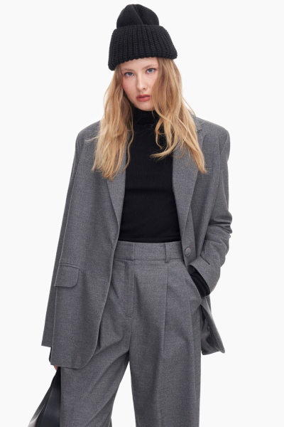 Шапка из смесовой шерсти мериноса TOPTOP, цвет: Черный TT.601.15344.900 купить онлайн