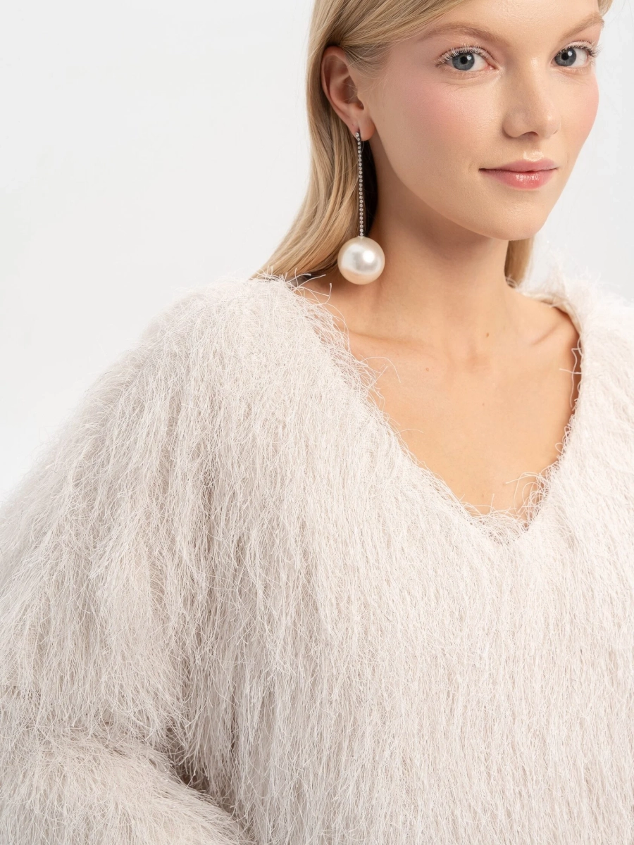 Свитшот Shine bright TRES, цвет: молочный, НФ-00002621 купить онлайн