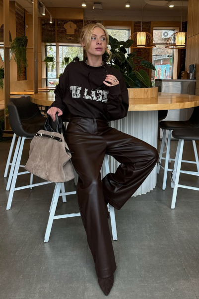 Лонгслив объемный BROWN Label .B, цвет: BROWN, Tp.03.4.M1.0725BRN купить онлайн