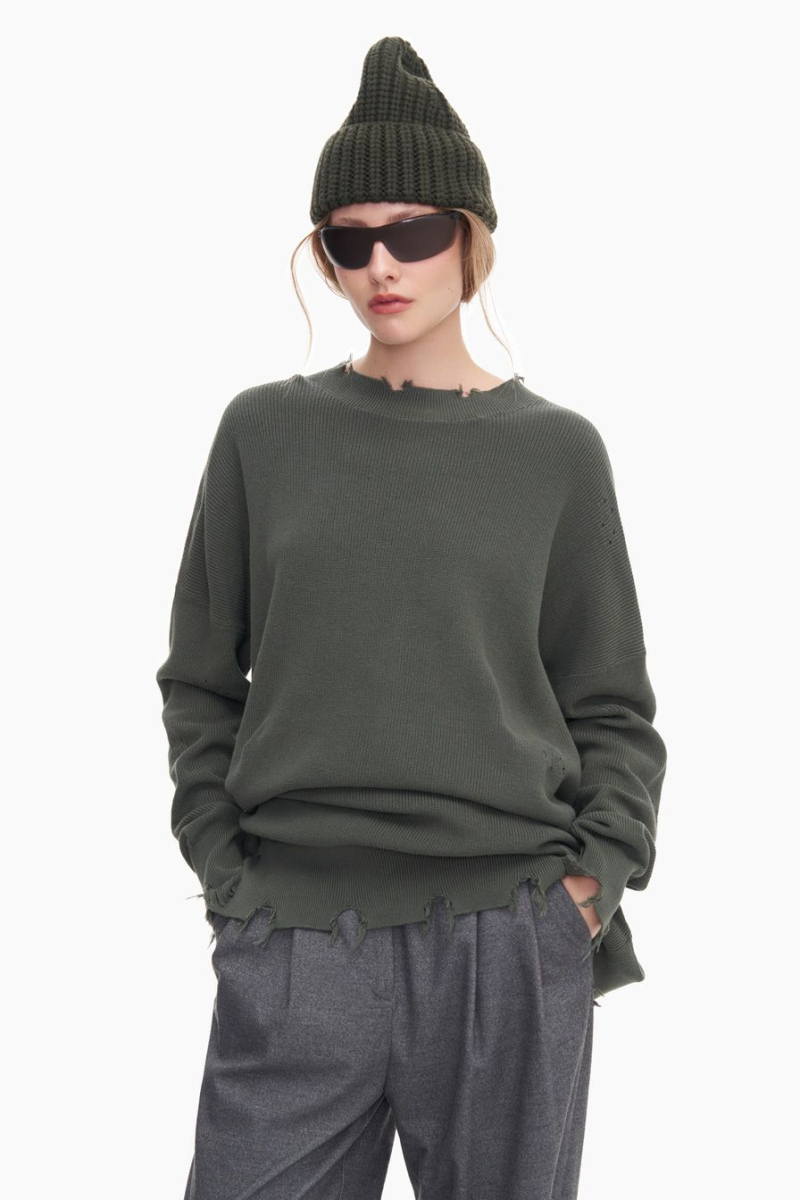 Шапка из смесовой шерсти мериноса TOPTOP, цвет: хаки TT.601.15345.510 купить онлайн